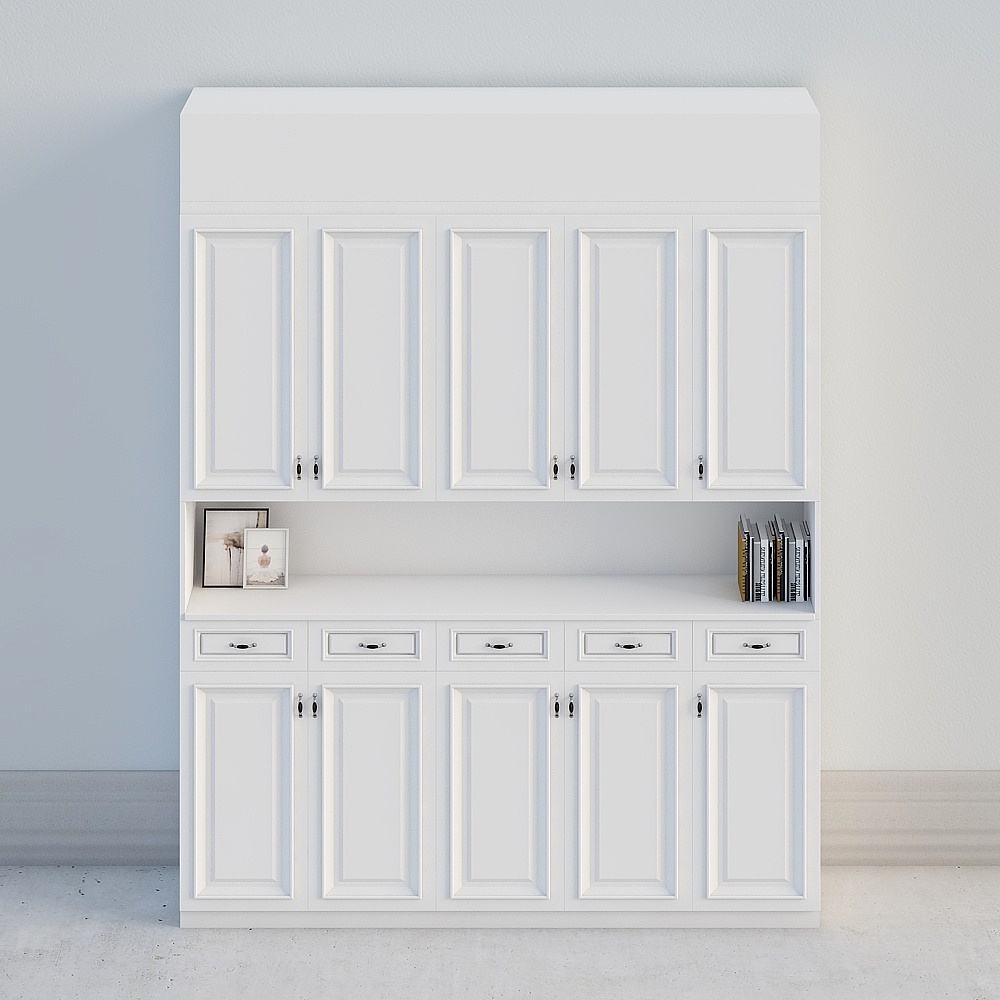 Elegant Minimalist Storage Cabinet 3D model