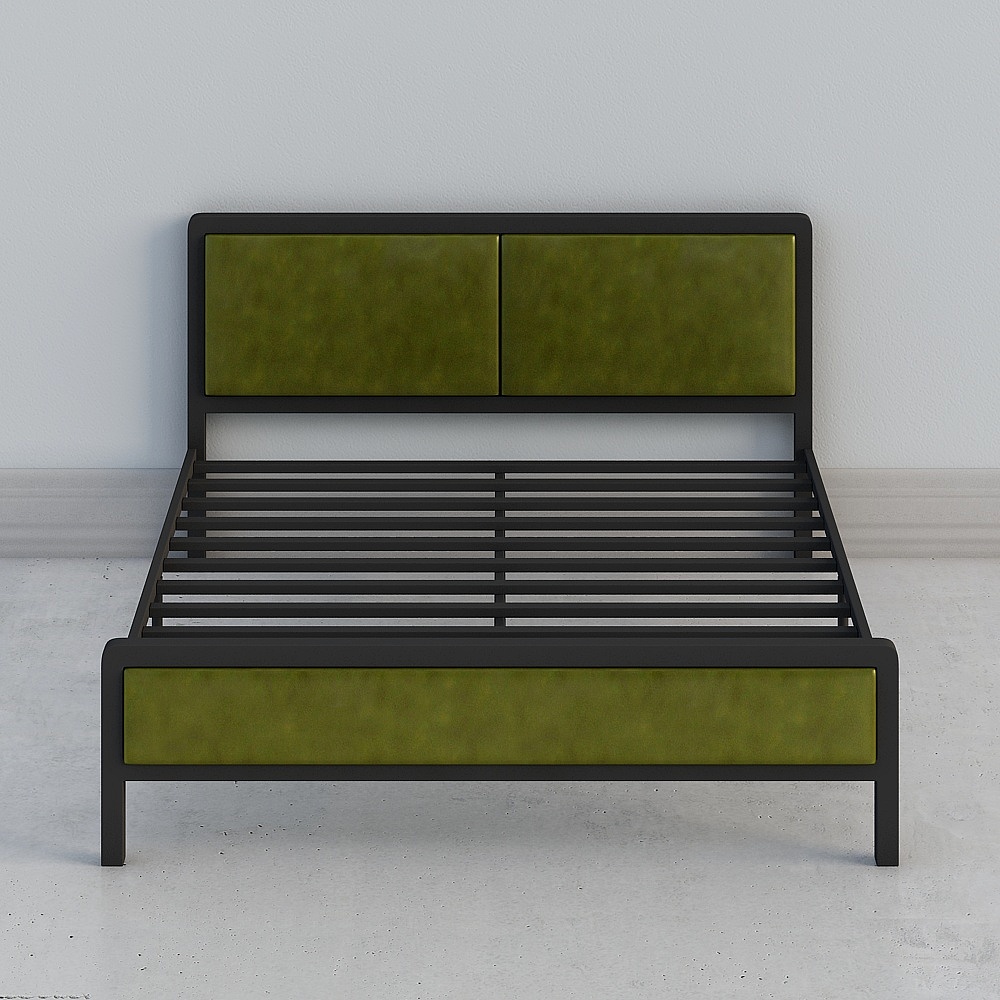 Giường màu xanh lá cây