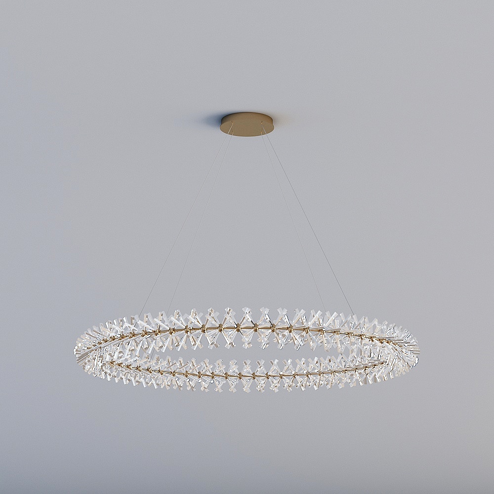 3D lights are all XJDS - Light luxury post-modern minimalist restaurant wreath crystal chandelier - MD833- s800