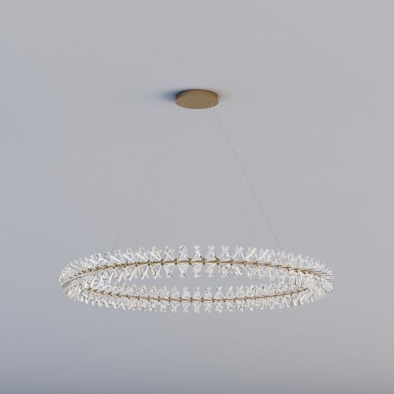 Crystal Halo Pendant Light 3D model