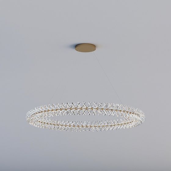 Crystal Halo 3D model - Unique Low Polygon Design