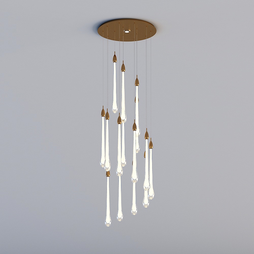 3D lights are all XJDS - Hong Kong-style light luxury restaurant bar Xuanguan crystal chandelier - MD832-15 head round