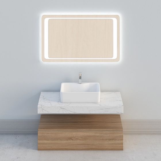 Modern Minimalist Bathroom Cabinet 3D model