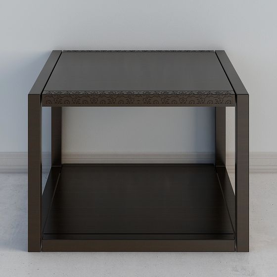 Chic Square Side Table 3D model for Contemporary Spaces