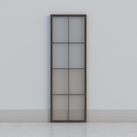 Modern Glass Sliding Door 3D model