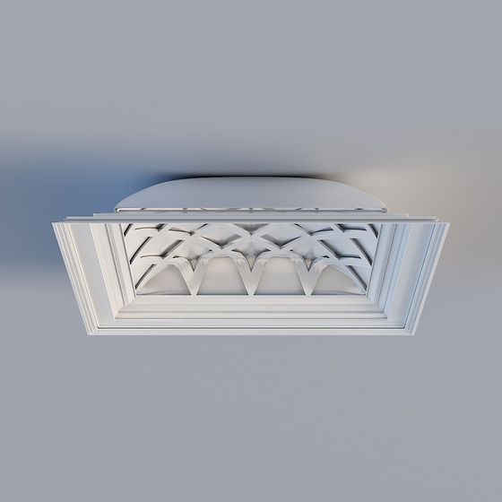 Elegant Ceiling Decoration Panel 3D model