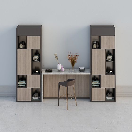 Urban Elegance Bookshelf 3D model