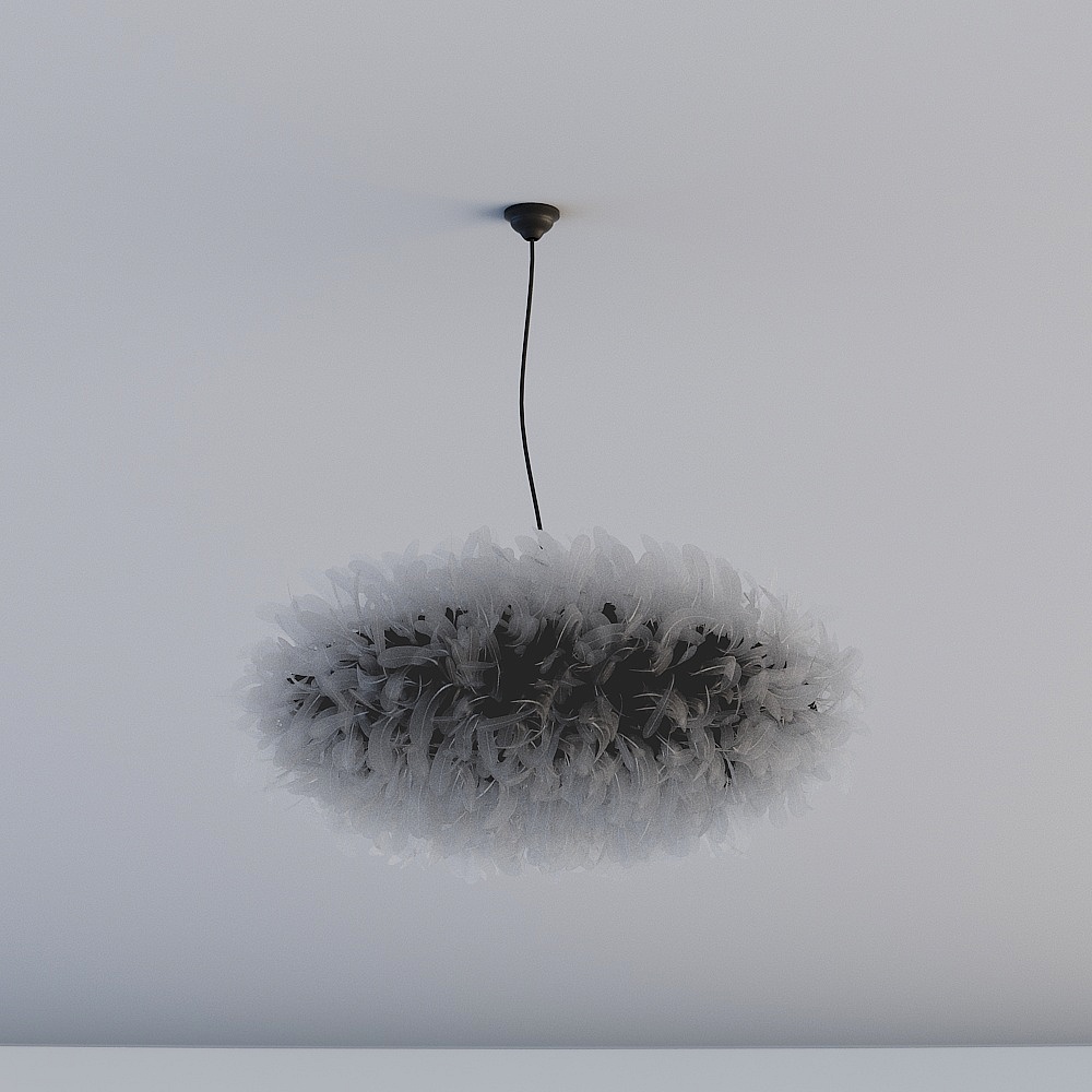 Elegant Low-Polygon 3D Model Chandelier