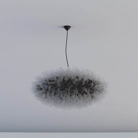 Elegant Low-Polygon 3D Model Chandelier