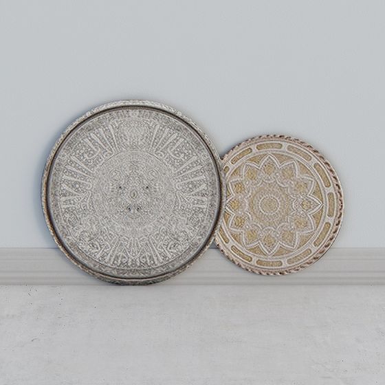 Artistic Low-Polygon 3D Tray Models for Modern Design