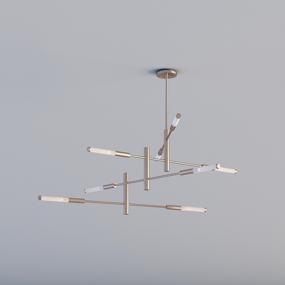 Modern Low-Poly Chandelier 3D model