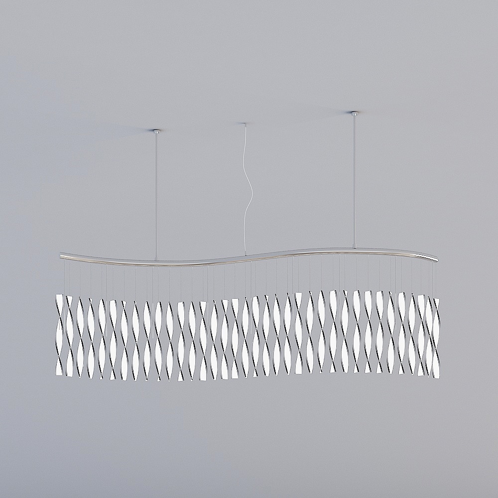 Elegant 3D Chandelier Model for Modern Interiors