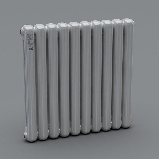 Stylish Low-Poly Radiator 3D model