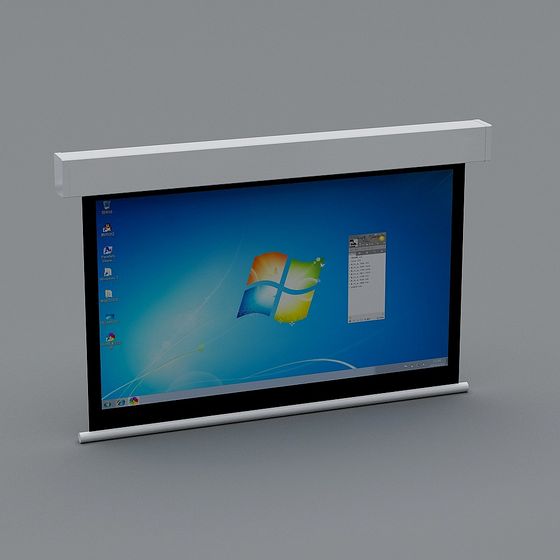 Electric Projection Screen 3D model