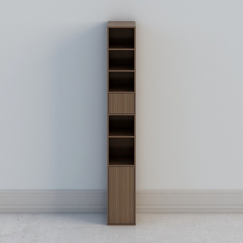 Modern bookcase single row 1.0-LY