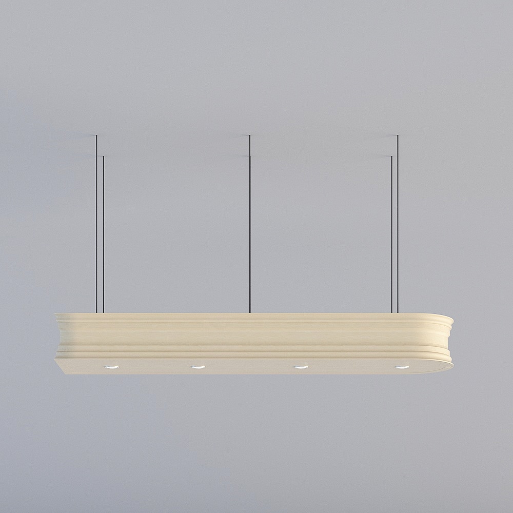 Modern Linear Light Fixture 3D model