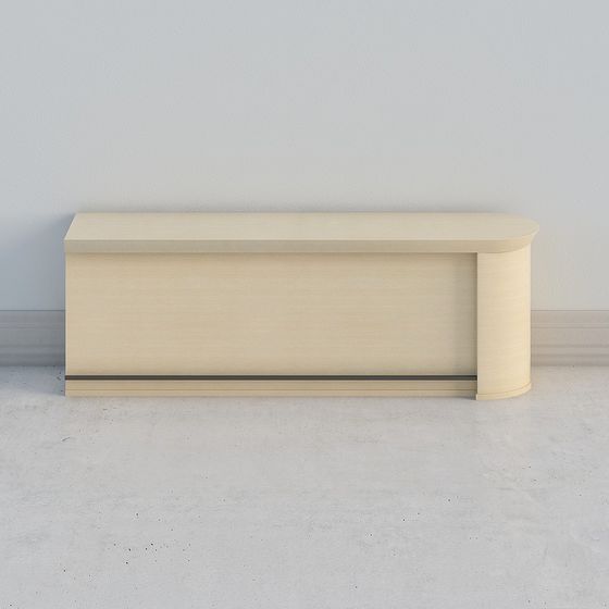 Curve Bench 3D model