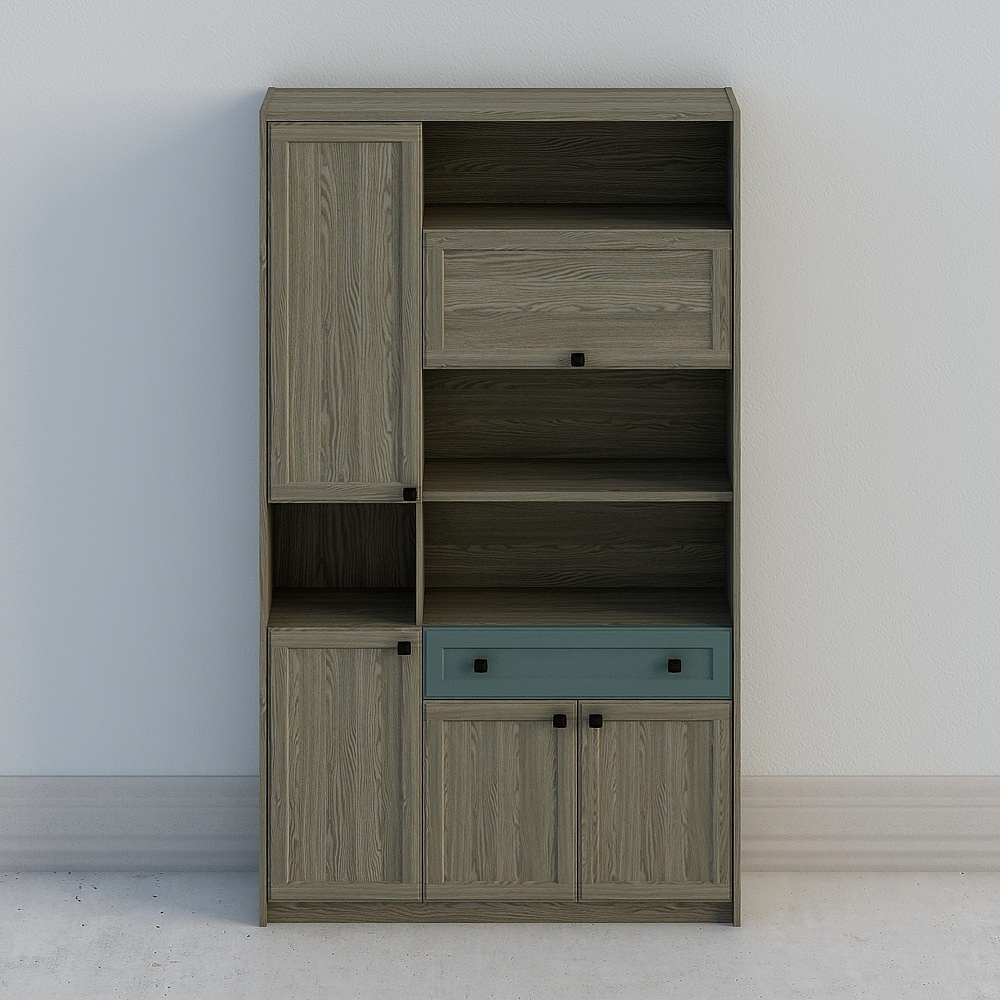 6H8001B libreria a tre porte