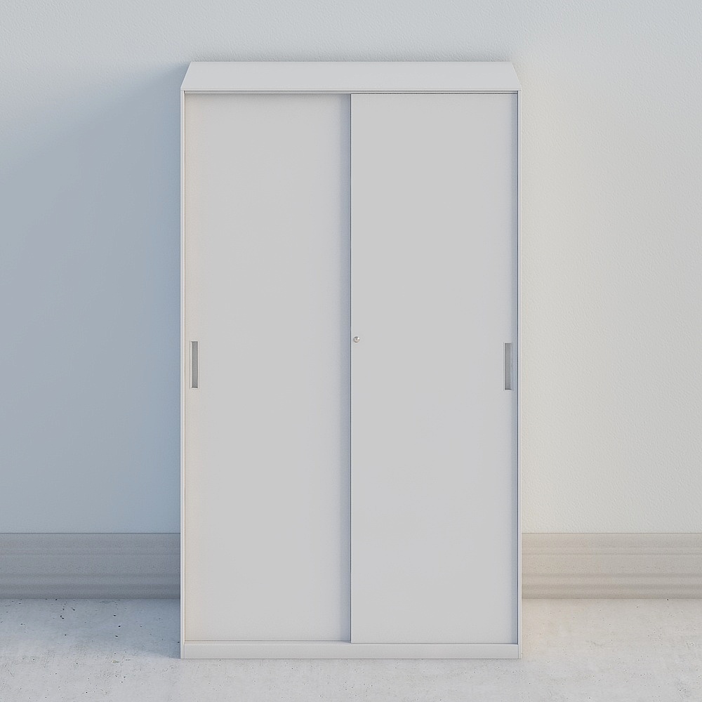 Crystal swimming white balcony cabinet model transformation