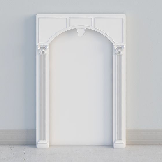 Elegant Classical Door Frame 3D model