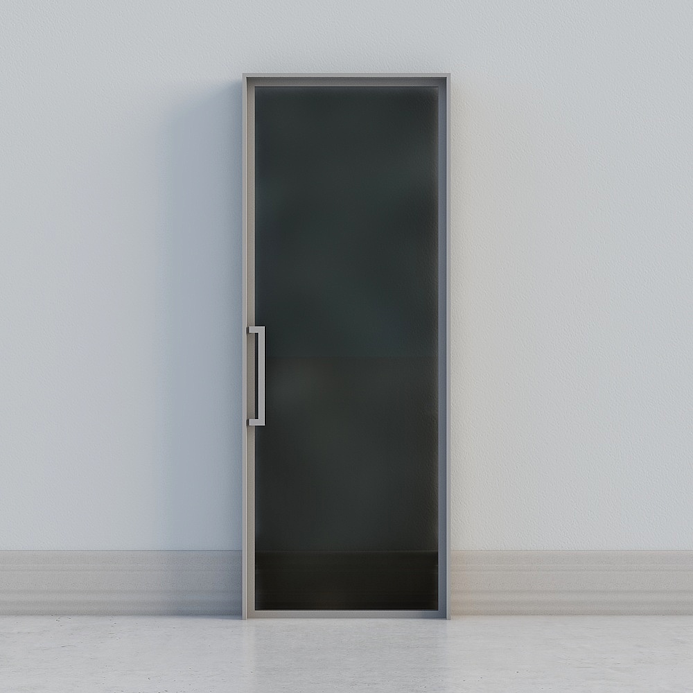 modern black door
