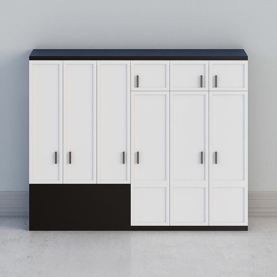 Urban Storage Cabinet 3D model for Modern Spaces