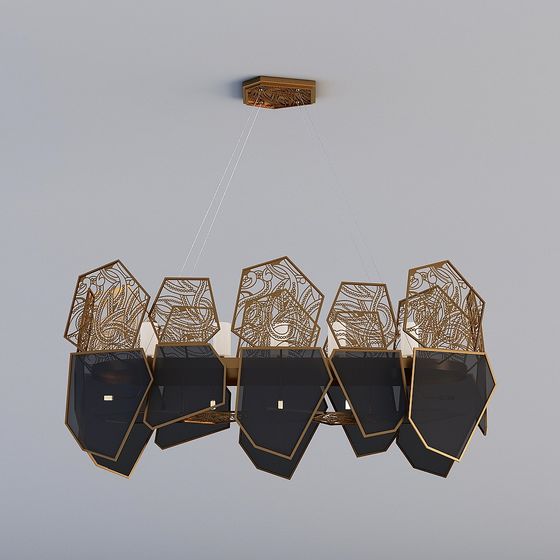 Geometric Elegance Low-Poly Lamp 3D model