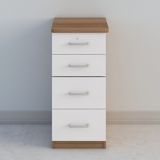 Urban Small Cabinet 3D model for Modern Interiors