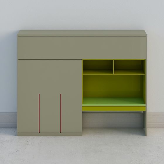 Urban Oasis Storage Cabinet 3D model for Modern Spaces