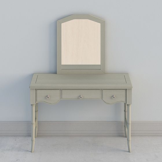 Elegant Vintage-Modern Dressing Table 3D model