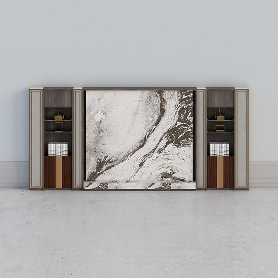 Urban Living Room TV Stand 3D Model