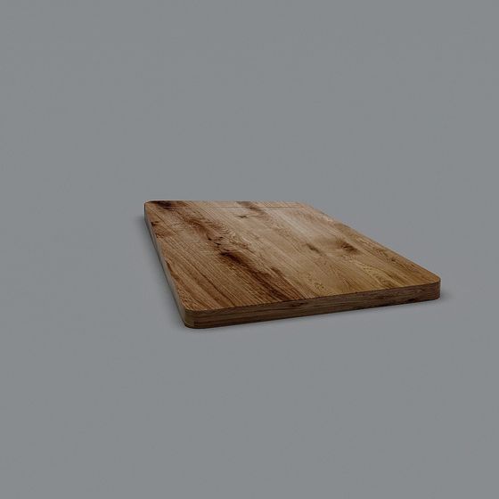 Beautiful Wooden Cutting Board 3D model for Creatives