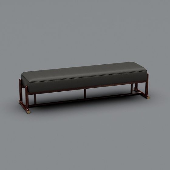 Simple Low-Poly Bench 3D model