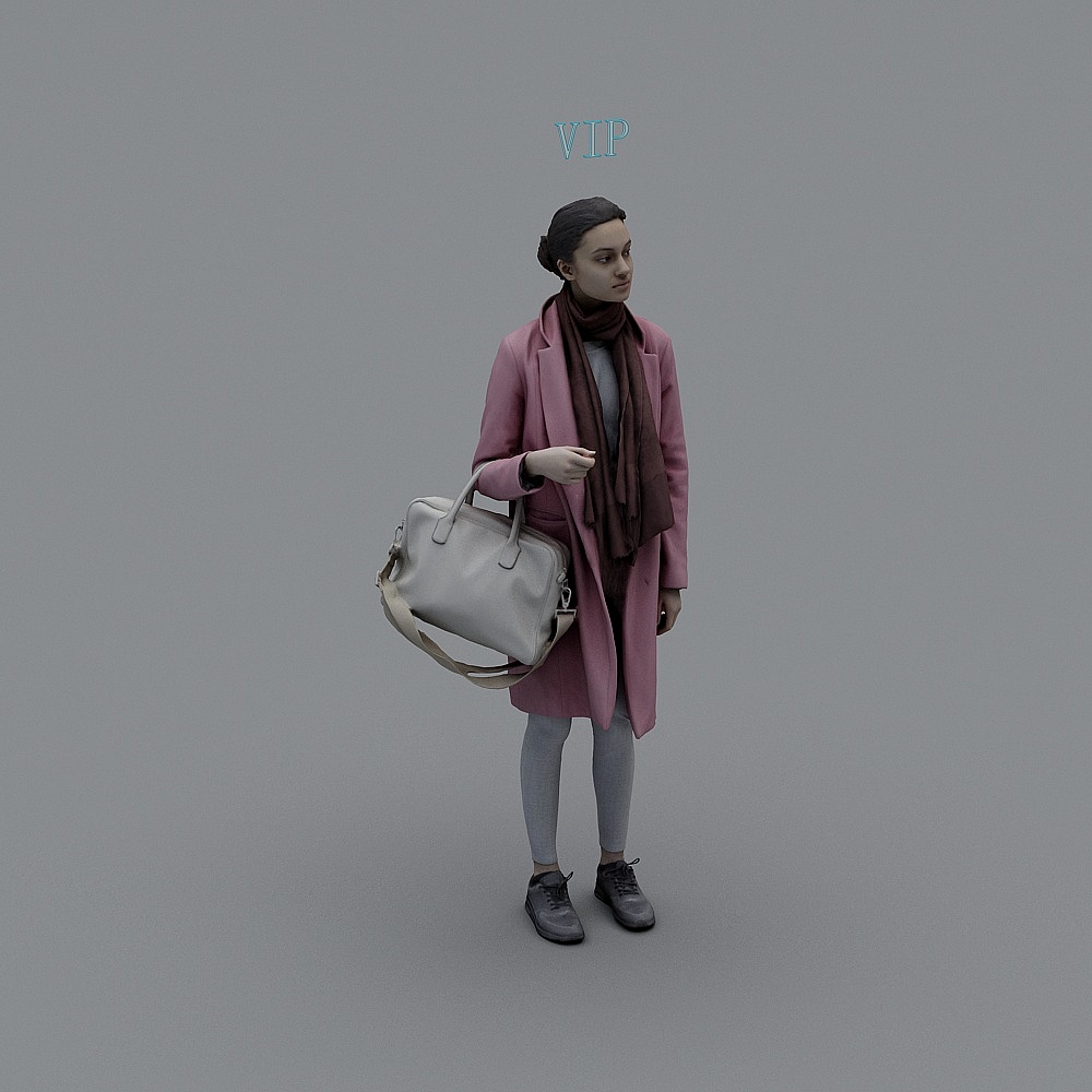 VIP Fashionable Woman 3D model