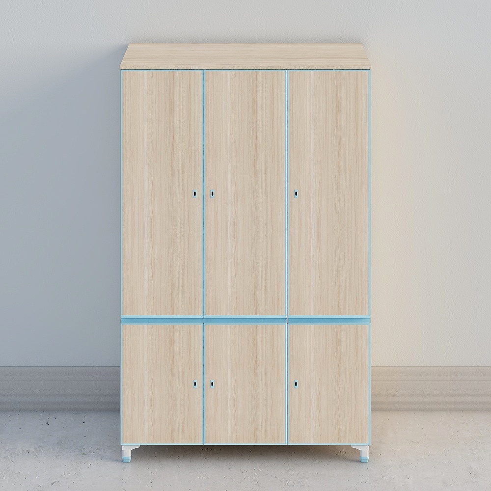 Six-door wardrobe (top three under three small)