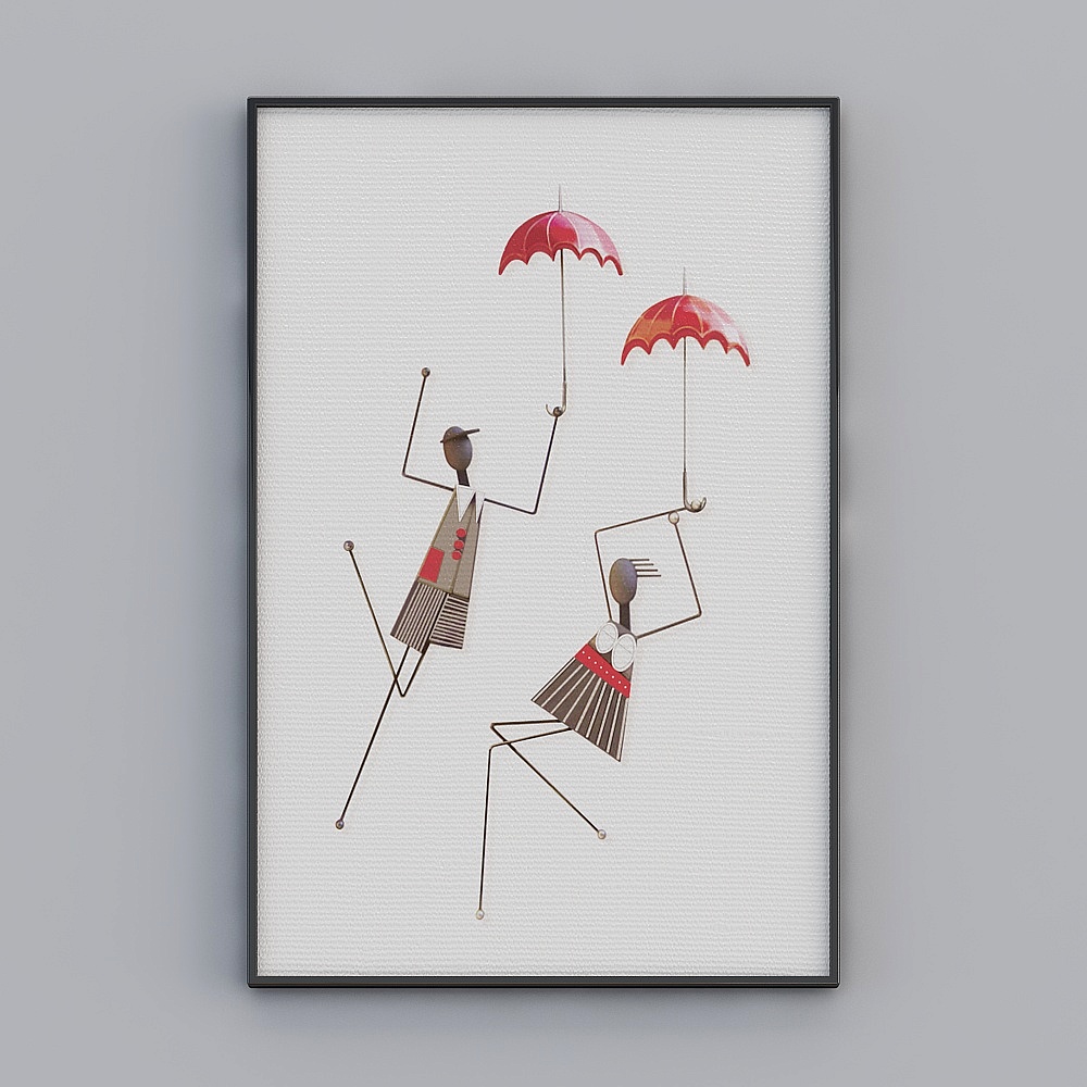 Sevio - Simple Modern - AA-7555-S- People Decorative Painting