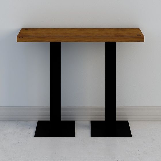 Industrial Style Bar Table 3D model