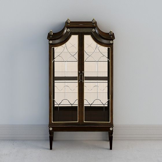 Retro Display Cabinet 3D model for Modern Design