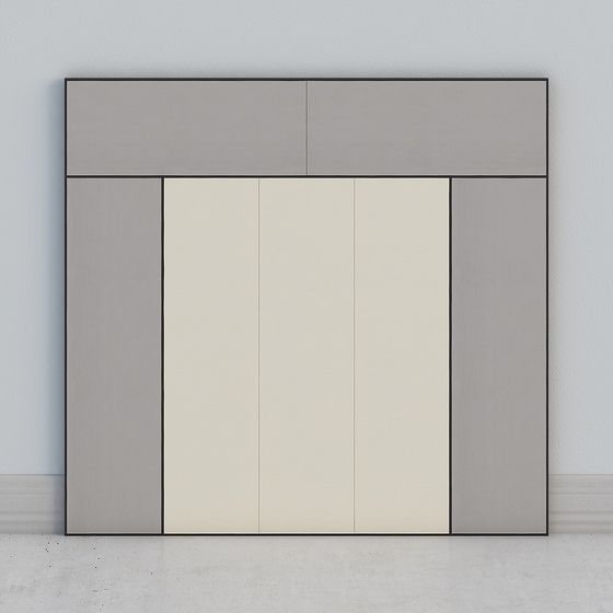 Minimalist Low-Poly Cabinet 3D model