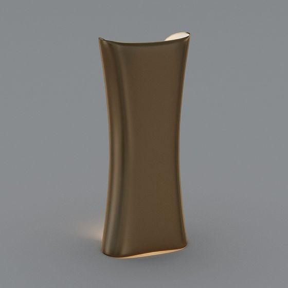 Elegant Curved Metal 3D Model Design