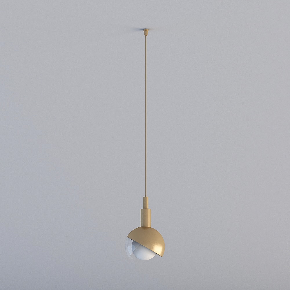Modern Minimalist Pendant Light 3D model