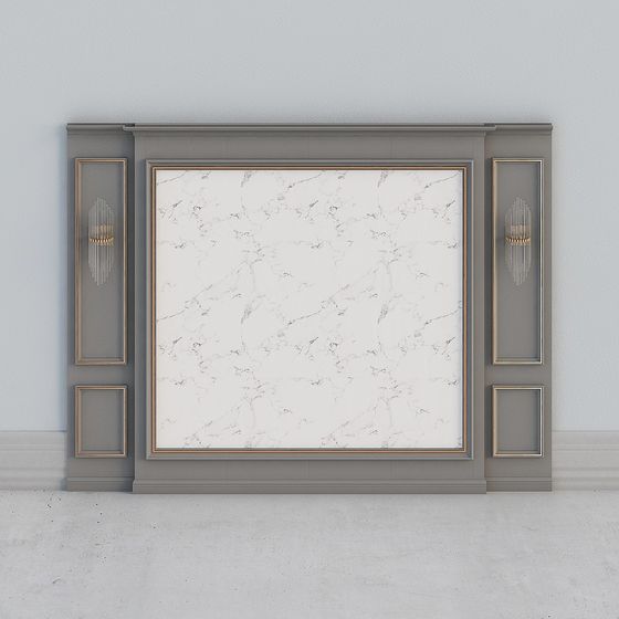 Stylish Gray and Gold 3D Model for Creative Projects