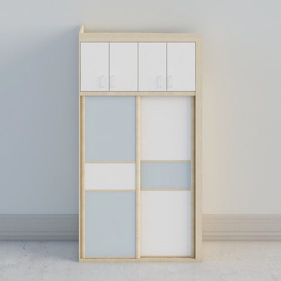 Minimalist Wardrobe 3D model for Stylish Interiors