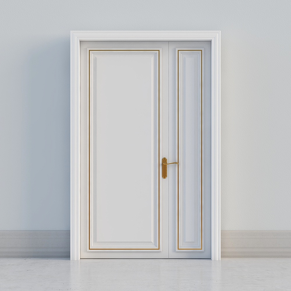 classic beige double door