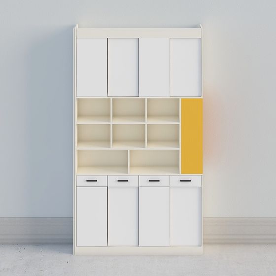 Urban Bookshelf 3D model Design