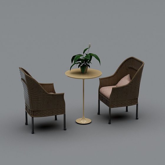 Minimalist Elegant 3D Furniture Set Model
