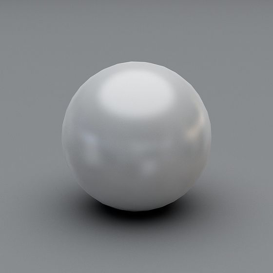 Sleek Silver Sphere 3D model