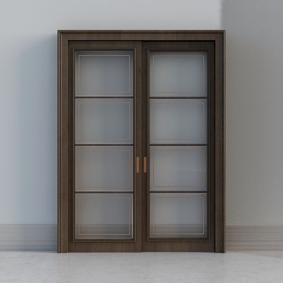 Modern Glass Door 3D model