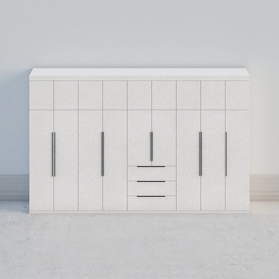 Stylish Urban Storage Cabinet 3D model