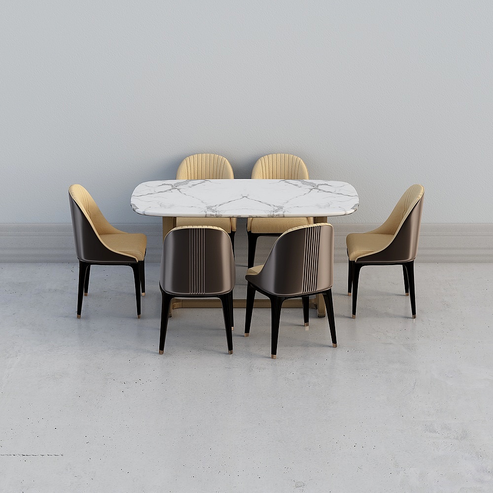 The modern-light-dining-table combination 01191118
